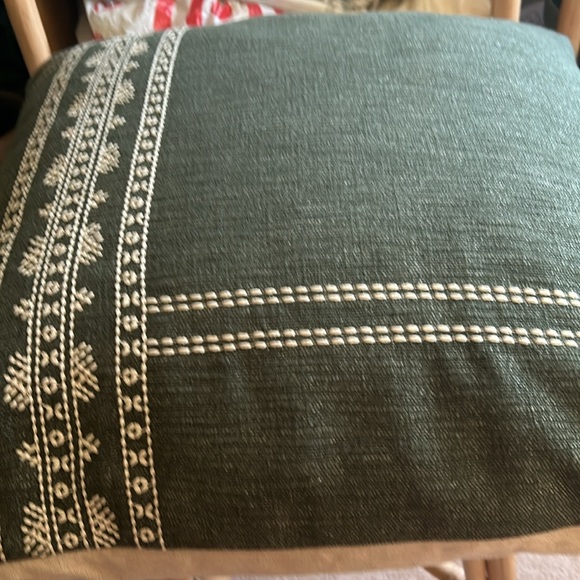 COPY - Threshold with Studio McGee Oversized Embroidered Pillow, Green